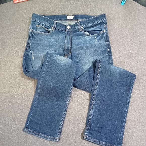 True Craft Slim Fit Distressed Jeans 36 W 32L - Picture 1 of 5